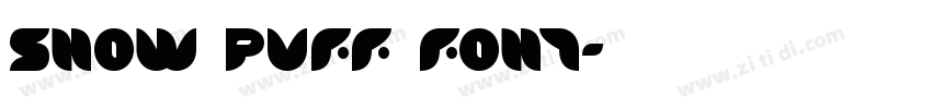 Snow Puff Font字体转换